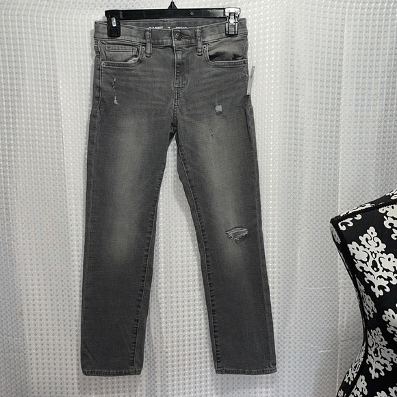 Old Navy Boy's Karate Built-In Flex Max Tough 360 Slim Jeans Gray Size 10 NWT. - Picture 1 of 4